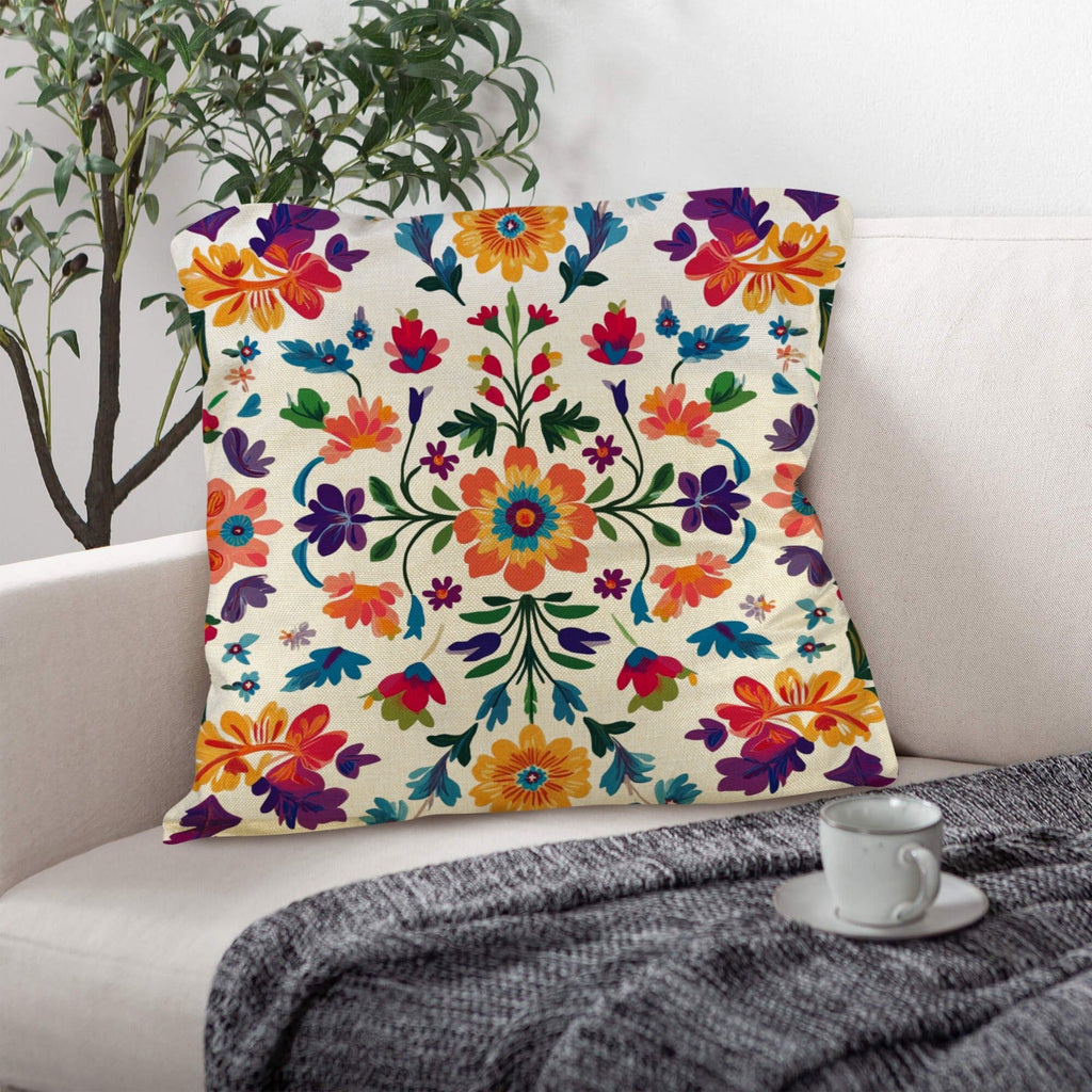 Baha Ranch Colores de Mexico Floral Pillow Case Custom Pillow Case Made in America