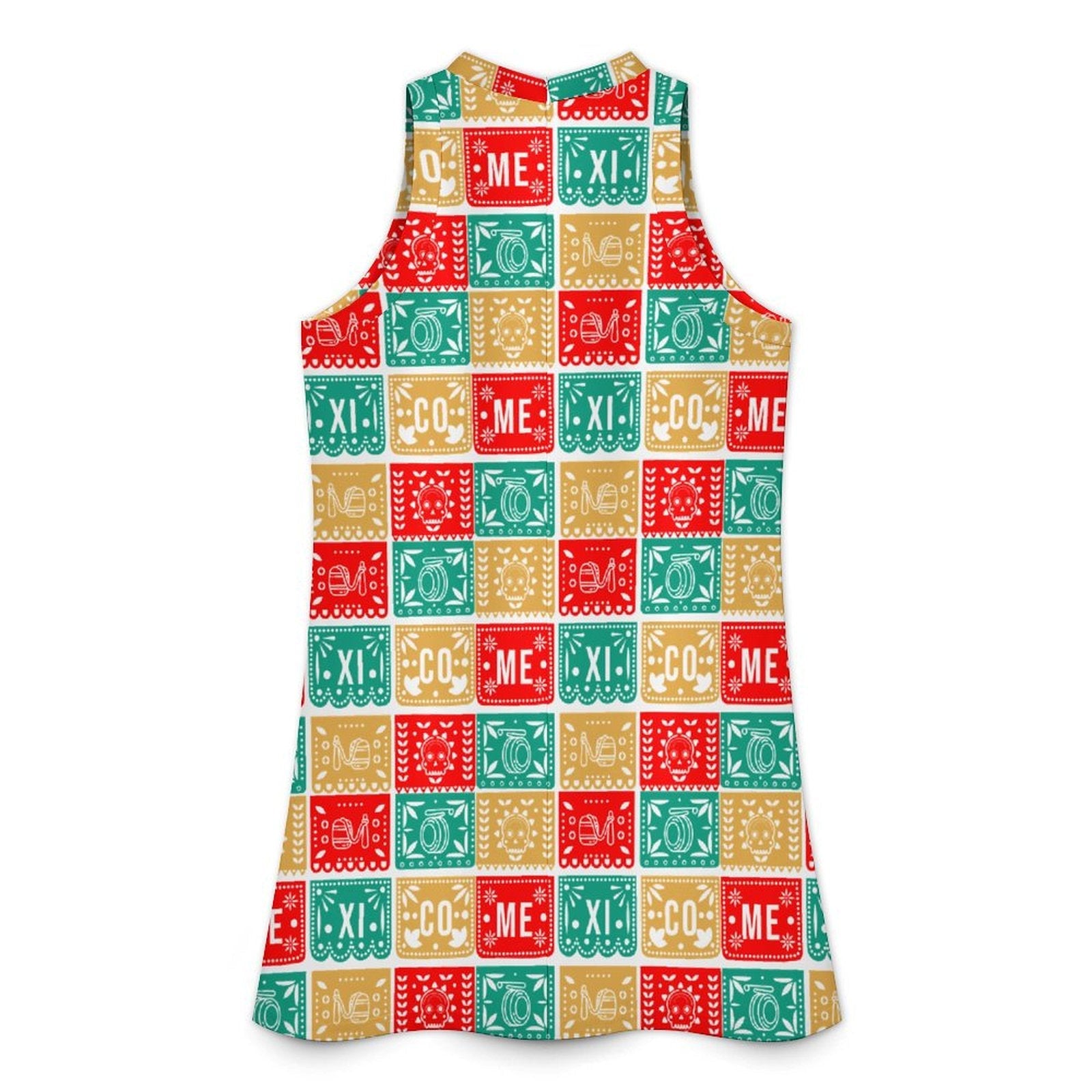 Baha Ranch Colores de Mexico Picado Sleeveless Mini Dress