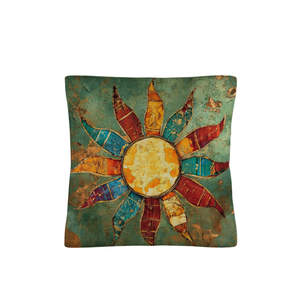 Baha Ranch Colores de Mexico Sun Face Throw Pillow Case Made in America