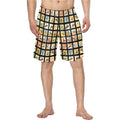Baha Ranch Vintage Cowboy Collage Western Men's Swim Trunk Shorts