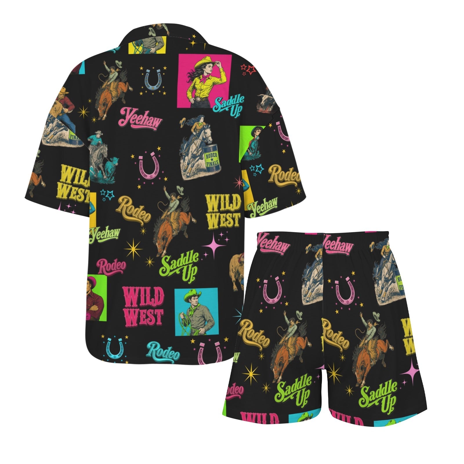 Baha Ranch The Last Roundup Short Pajama Set Made in America