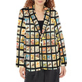 Baha Ranch Vintage Cowboy Collage Women's Western Blazer