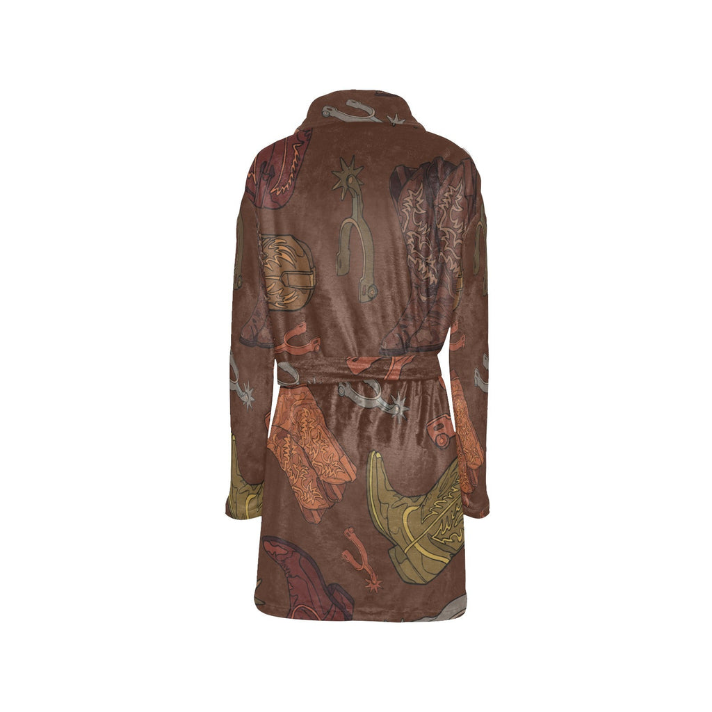 Baha Ranch Boots and Spurs Women's Western Bath Robe