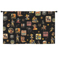 Baha Ranch Vintage Cowboy Collage Western Curtains 52" x 63" Made in America