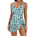 Baha Ranch All Turquoise Skirted Swimsuit