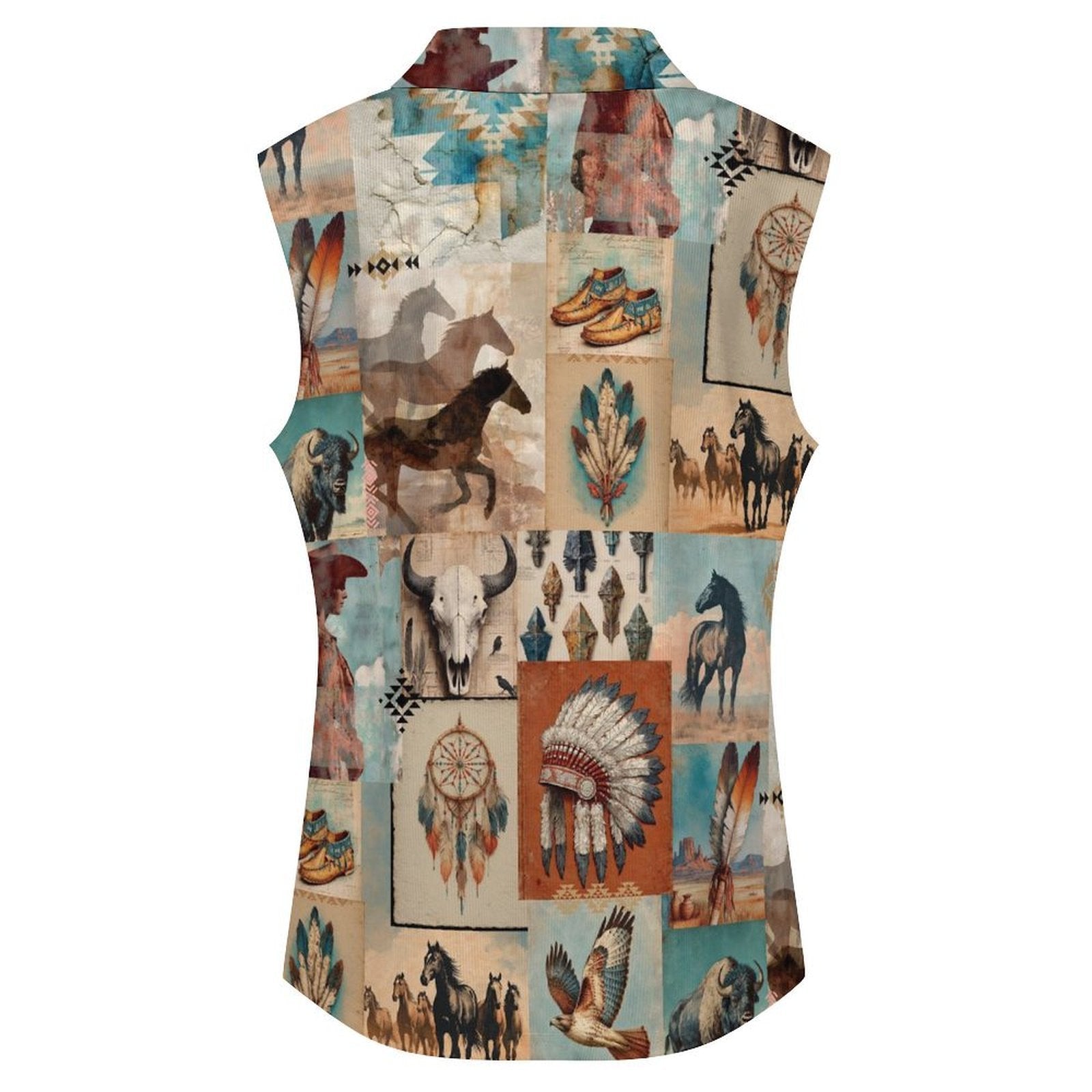 Baha Ranch Bohemian Dreams Sleeveless Polo Tank Top
