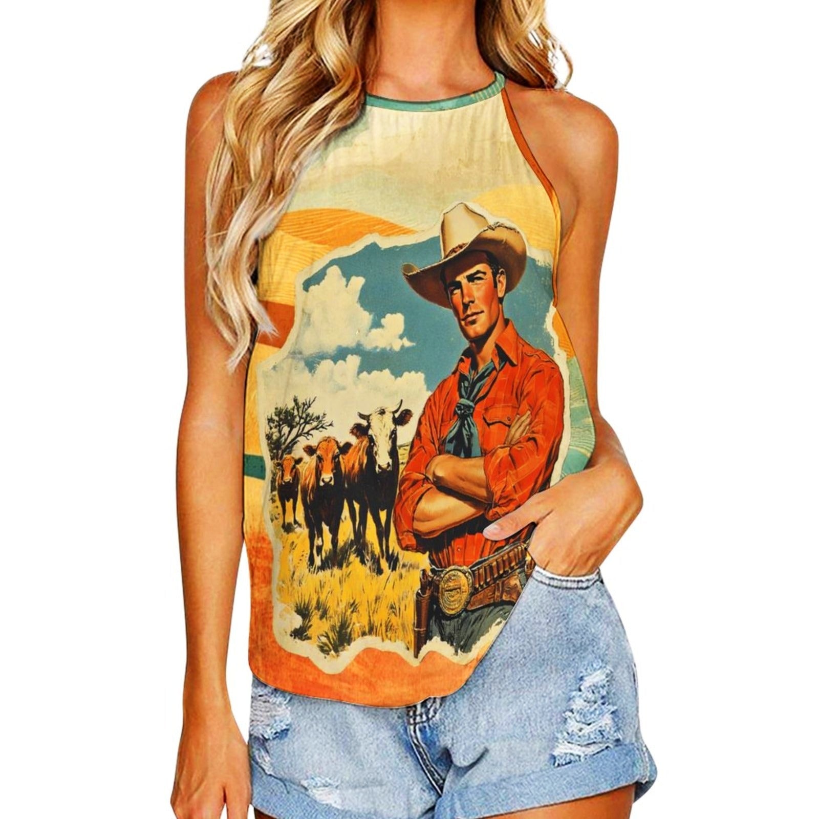 Baha Ranch Cattle Rancher Tank Top