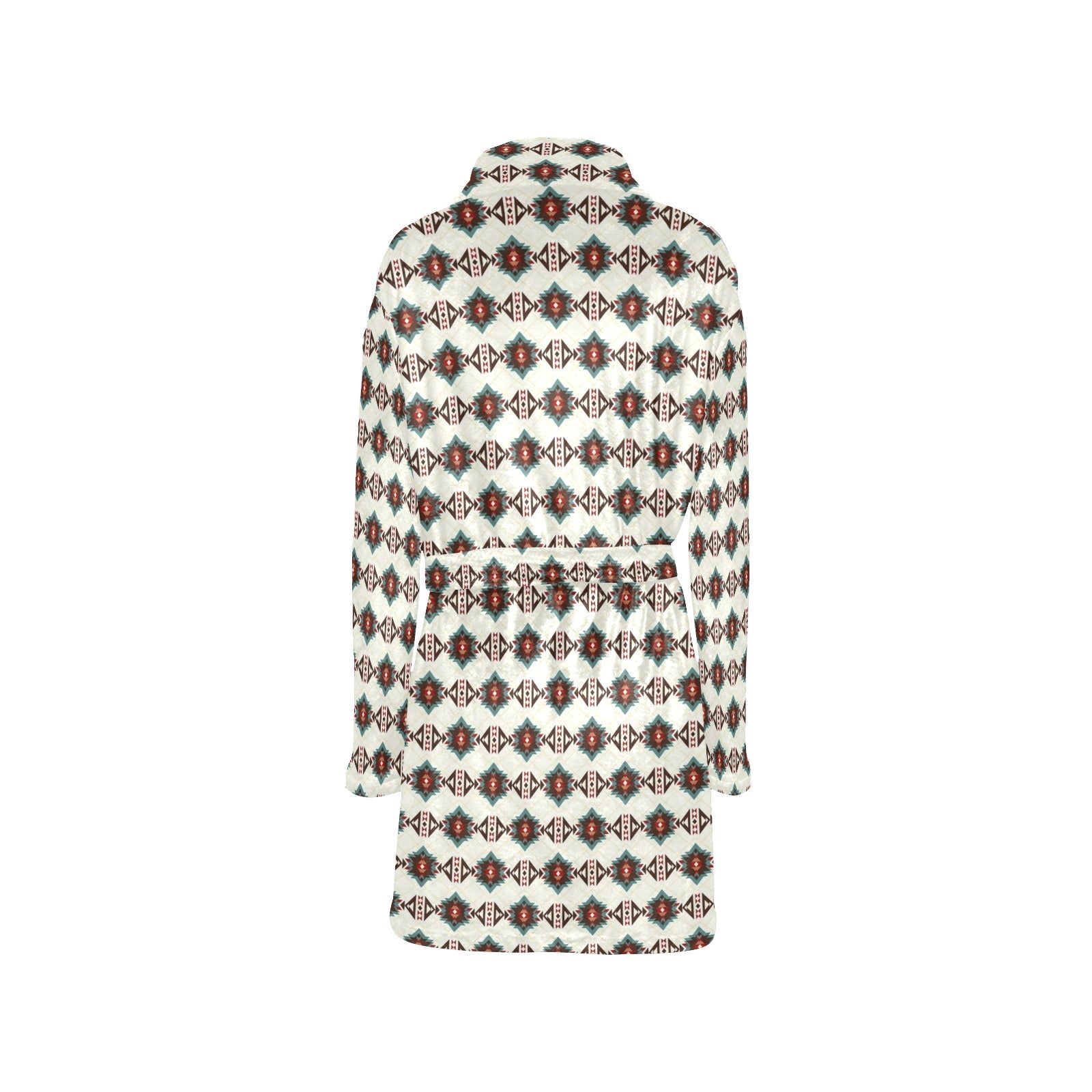 Baha Ranch White Aztec Women's Western Bath Robe