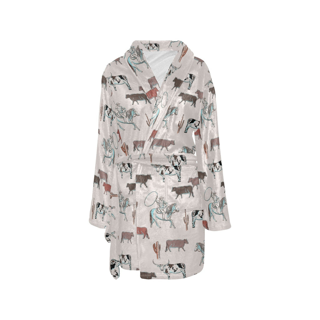 Baha Ranch Cattle Drive Women's Western Bath Robe