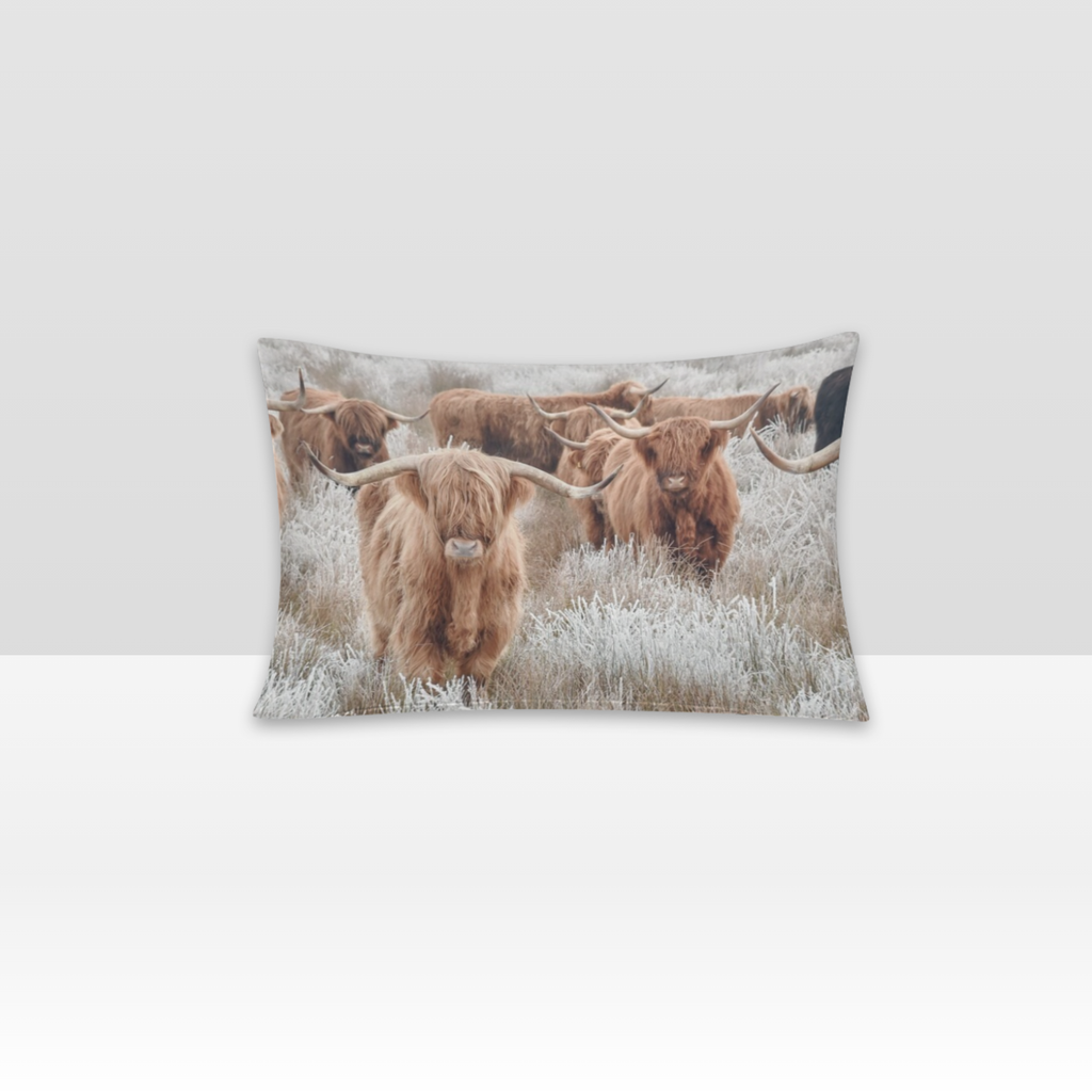 Baha Ranch Highland Herd Pillowcase Made in America
