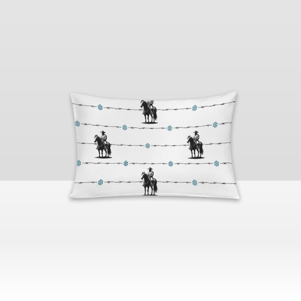 Baha Ranch Saddle Up Pillow Case White Made in America