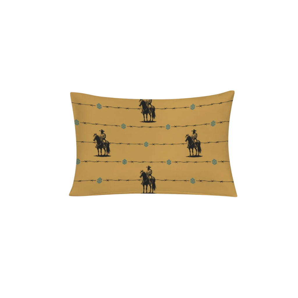 Baha Ranch Saddle Up Pillow Case Caramel Made in America