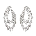 Marquise Double Hoops