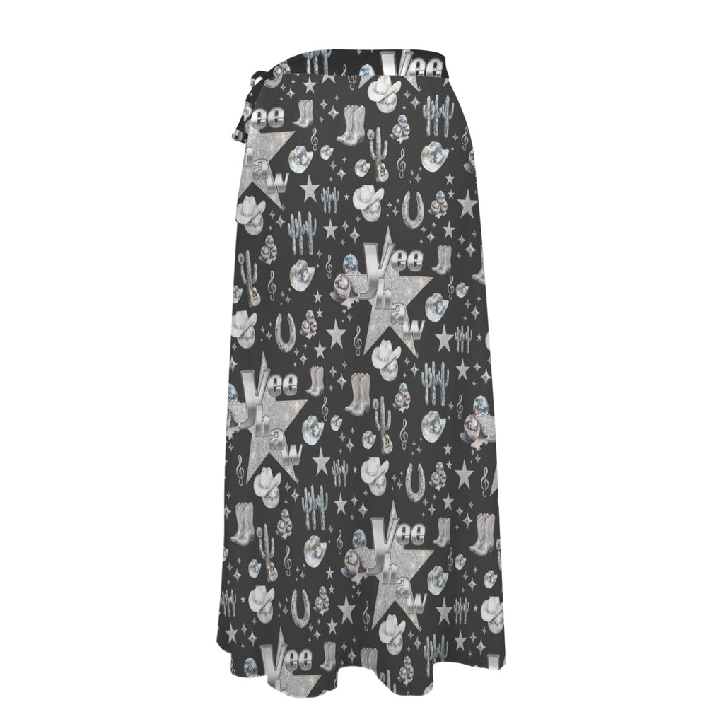 Baha Ranch Rhinestone Cowgirl Beach Swim Skirt Coverup