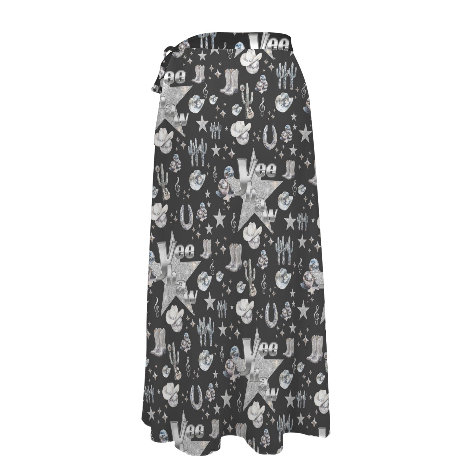 Baha Ranch Rhinestone Cowgirl Beach Swim Skirt Coverup