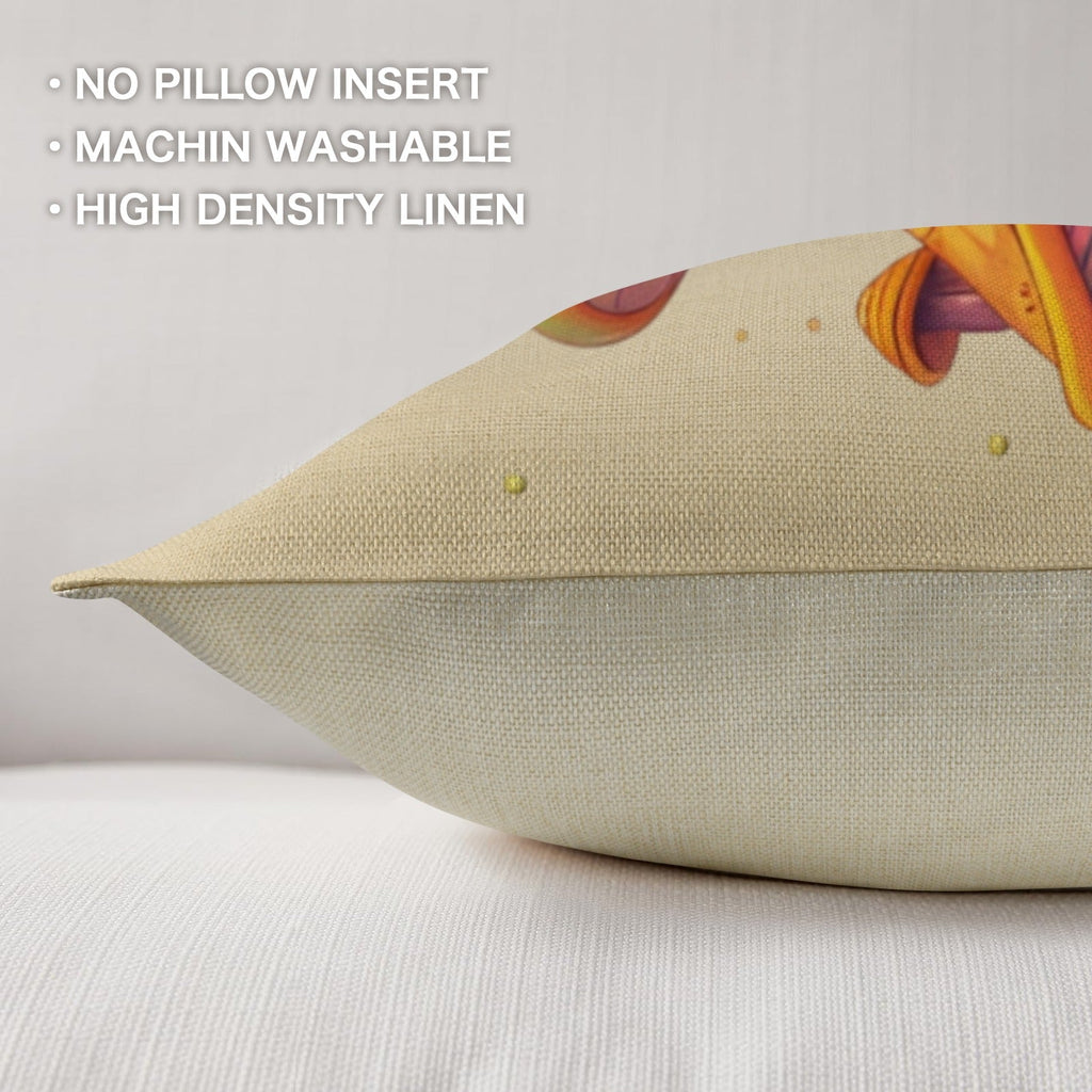 Baha Ranch Retro Mushrooms Pillow Case Made in America