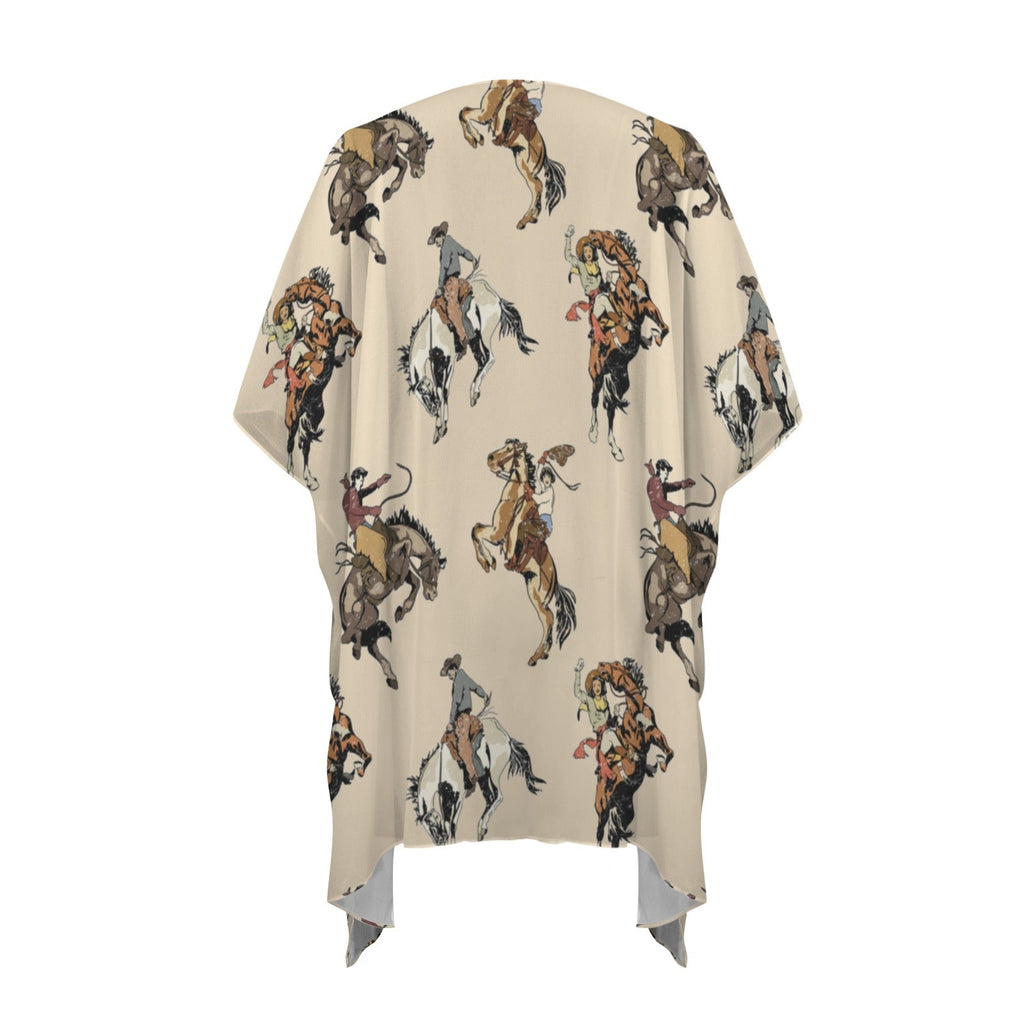 Baha Ranch Vintage Cowgirl Duster Kimono Coverup