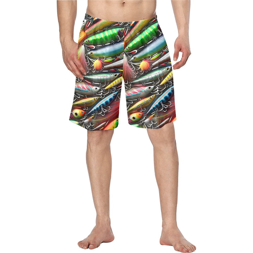 Baha Ranch Men's Fishing Lures Beach Swim Shorts