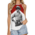 Baha Ranch Black White Cowboy Vintage Tank Top