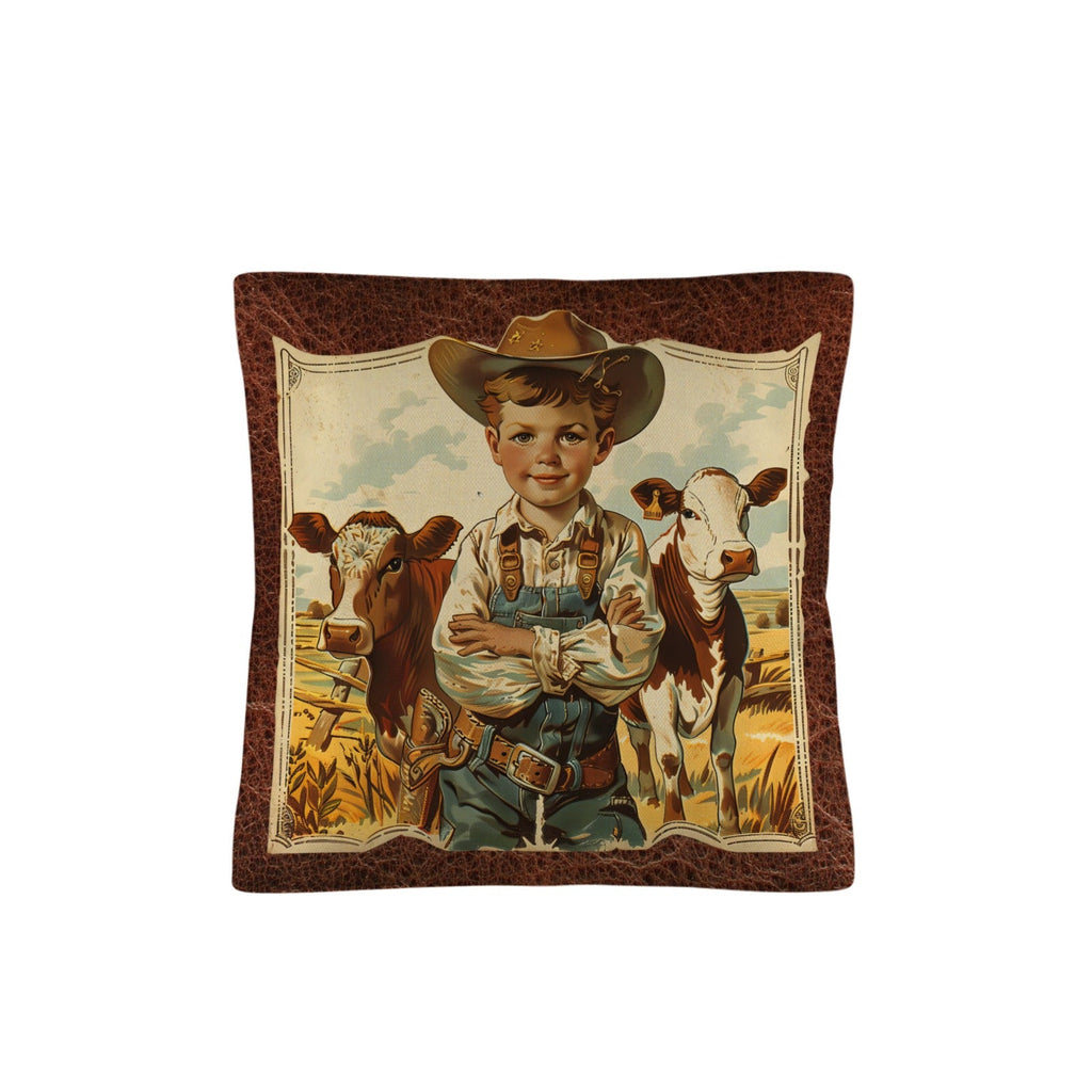 Baha Ranch Vintage Cowboy Pillow Case Made in America