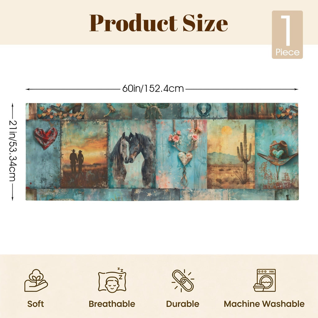 Baha Ranch Turquoise Dreams Body Pillow Cover Made in America
