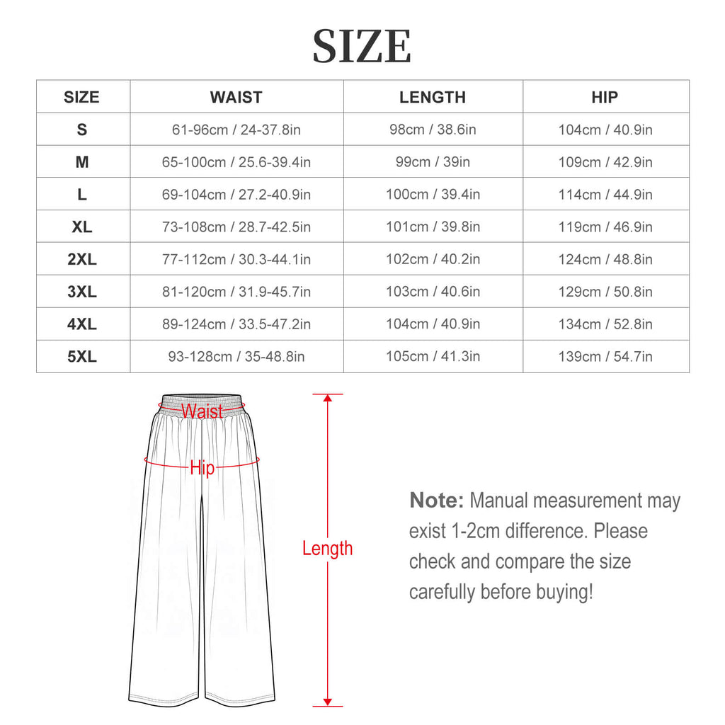 Baha Ranch Bohemian Dreams High Waisted Wide Leg Pants Inclusive Sizing