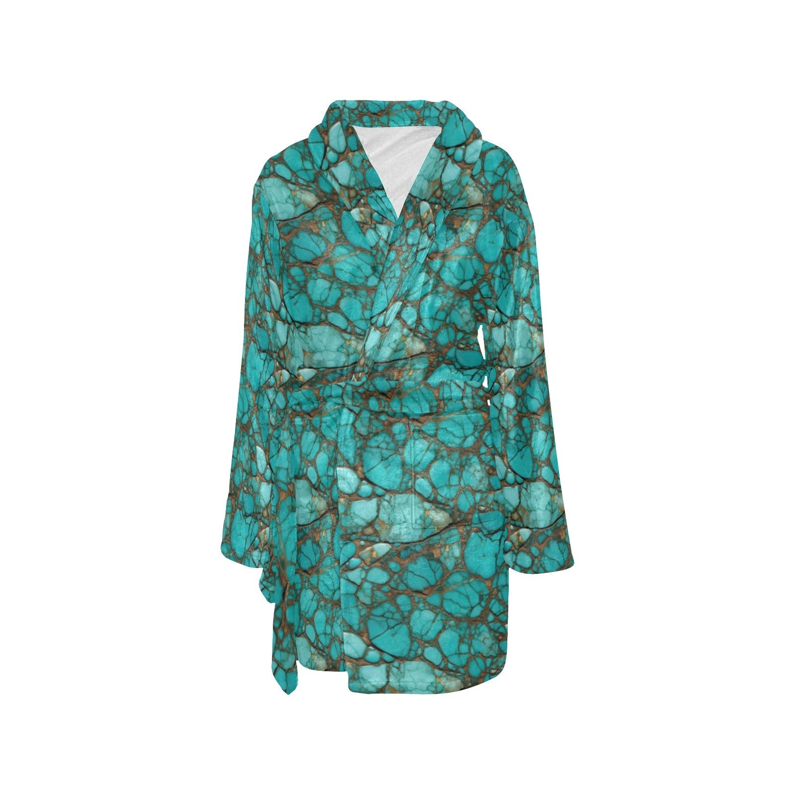 Baha Ranch All Turquoise Women's Bath Robe
