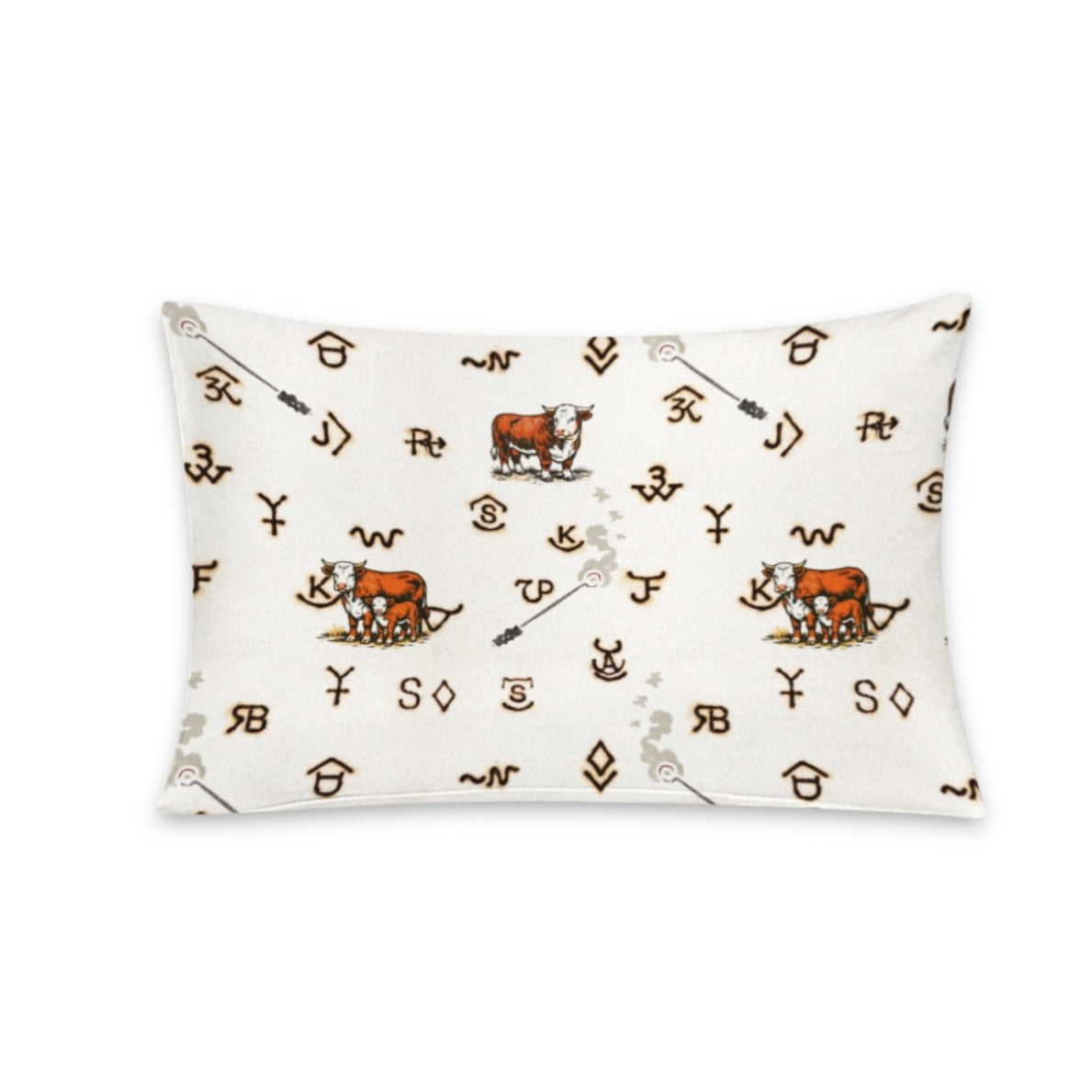Baha Ranch Hereford Brands Pillowcase Made in America