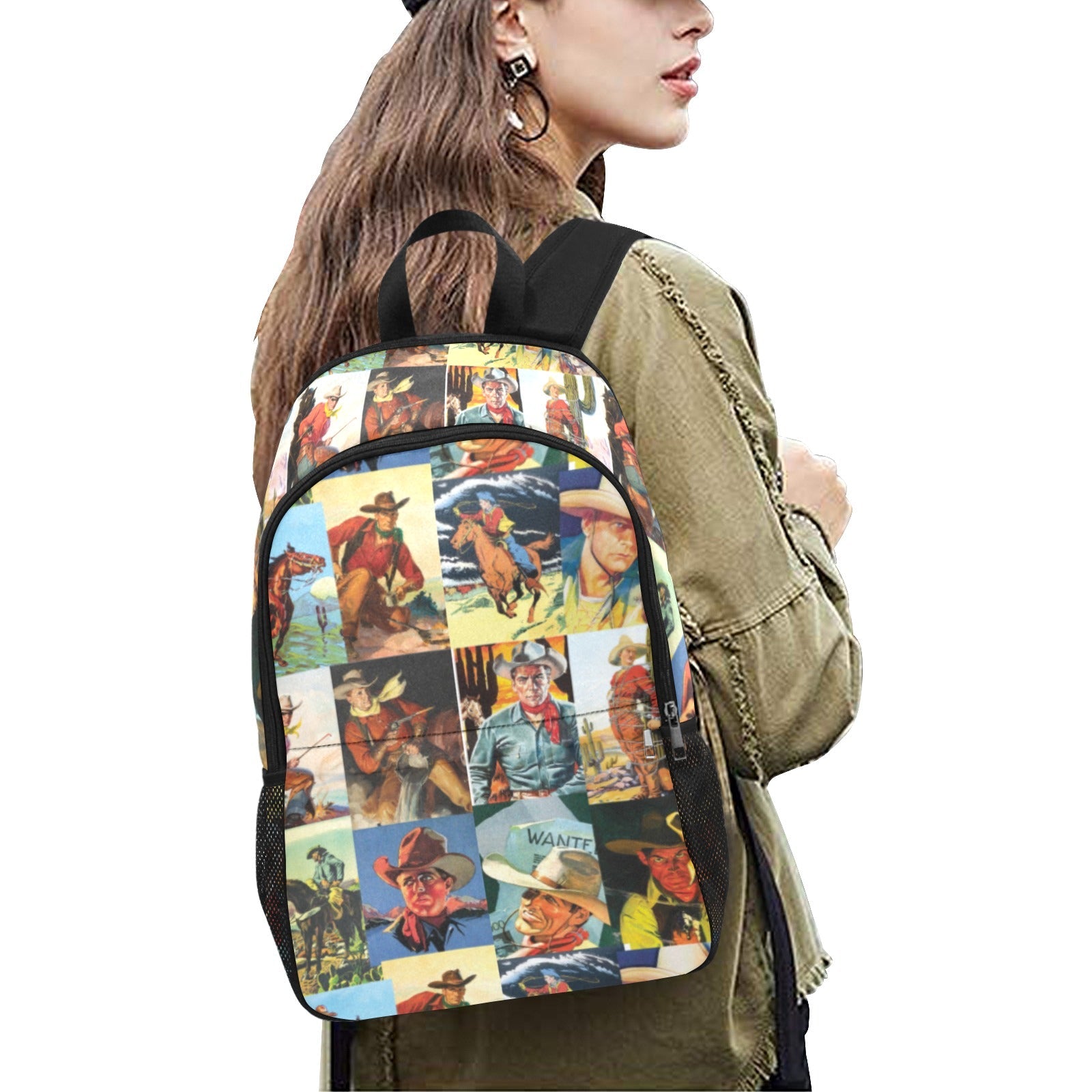 Baha Ranch Cowboy Collage Backpack
