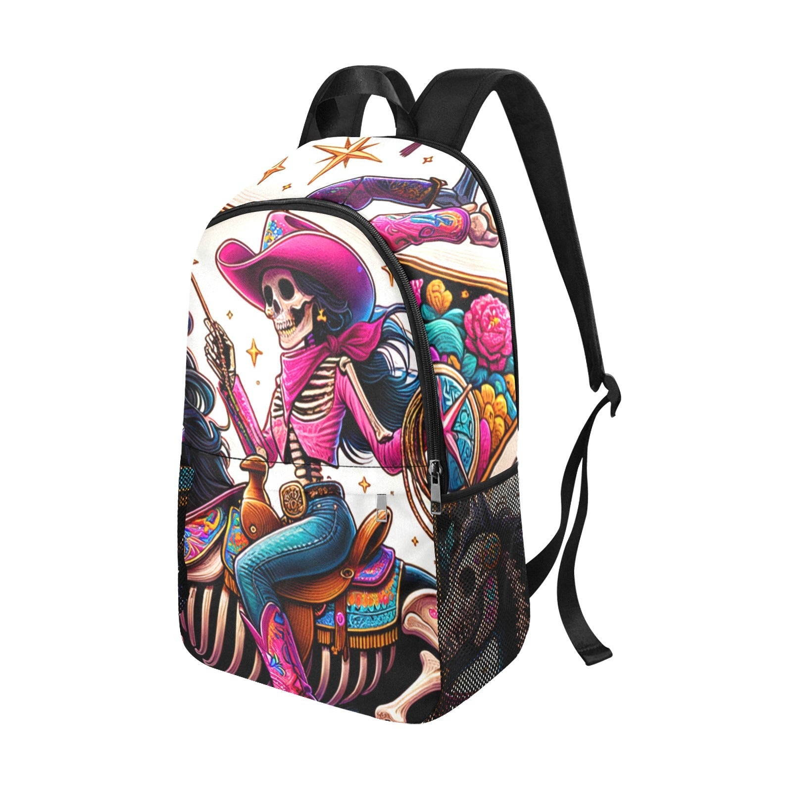 Baha Ranch Skeleton Cowgirl Backpack