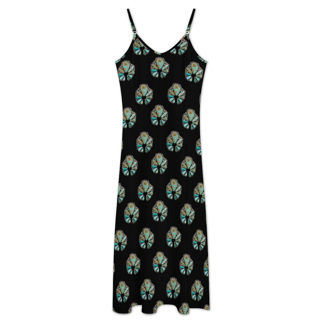Baha Ranch Turquoise Naja Maxi Dress