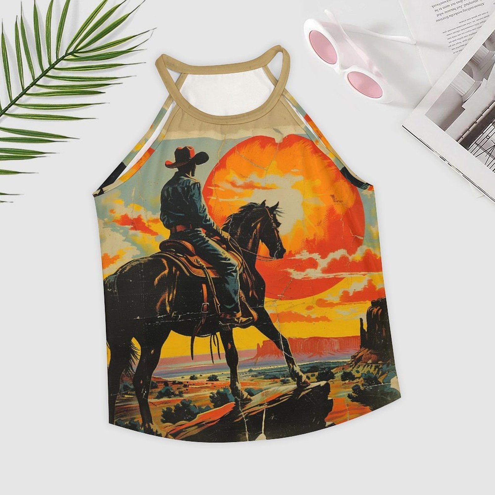 Baha Ranch Sunset Cowboy Tank Top