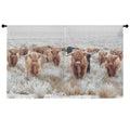 Baha Ranch Highland Cows Window Curtain 52"x63" (2-Piece) Made in America