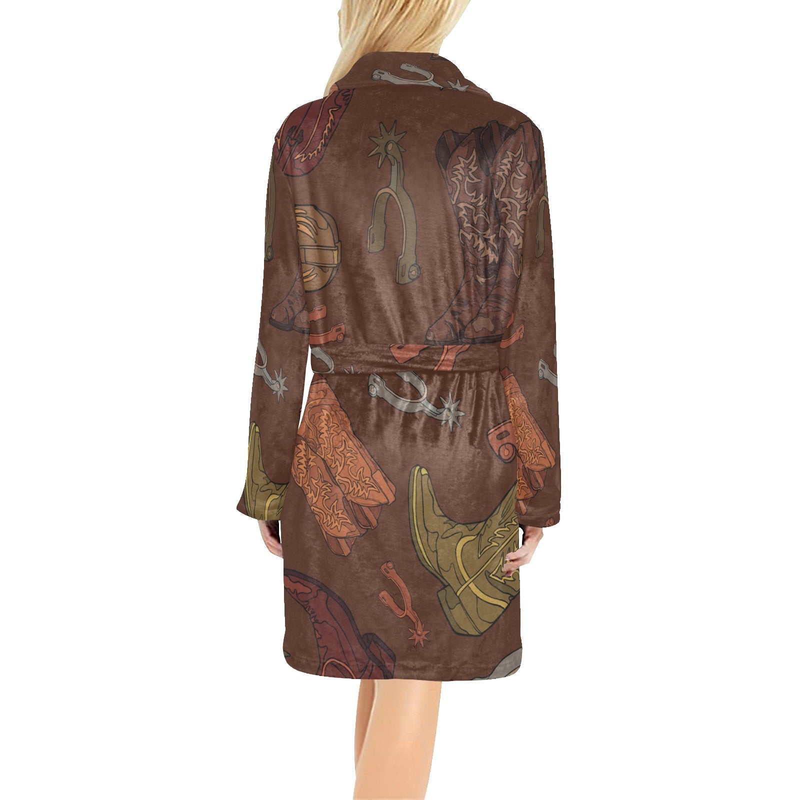 Baha Ranch Boots and Spurs Women's Western Bath Robe