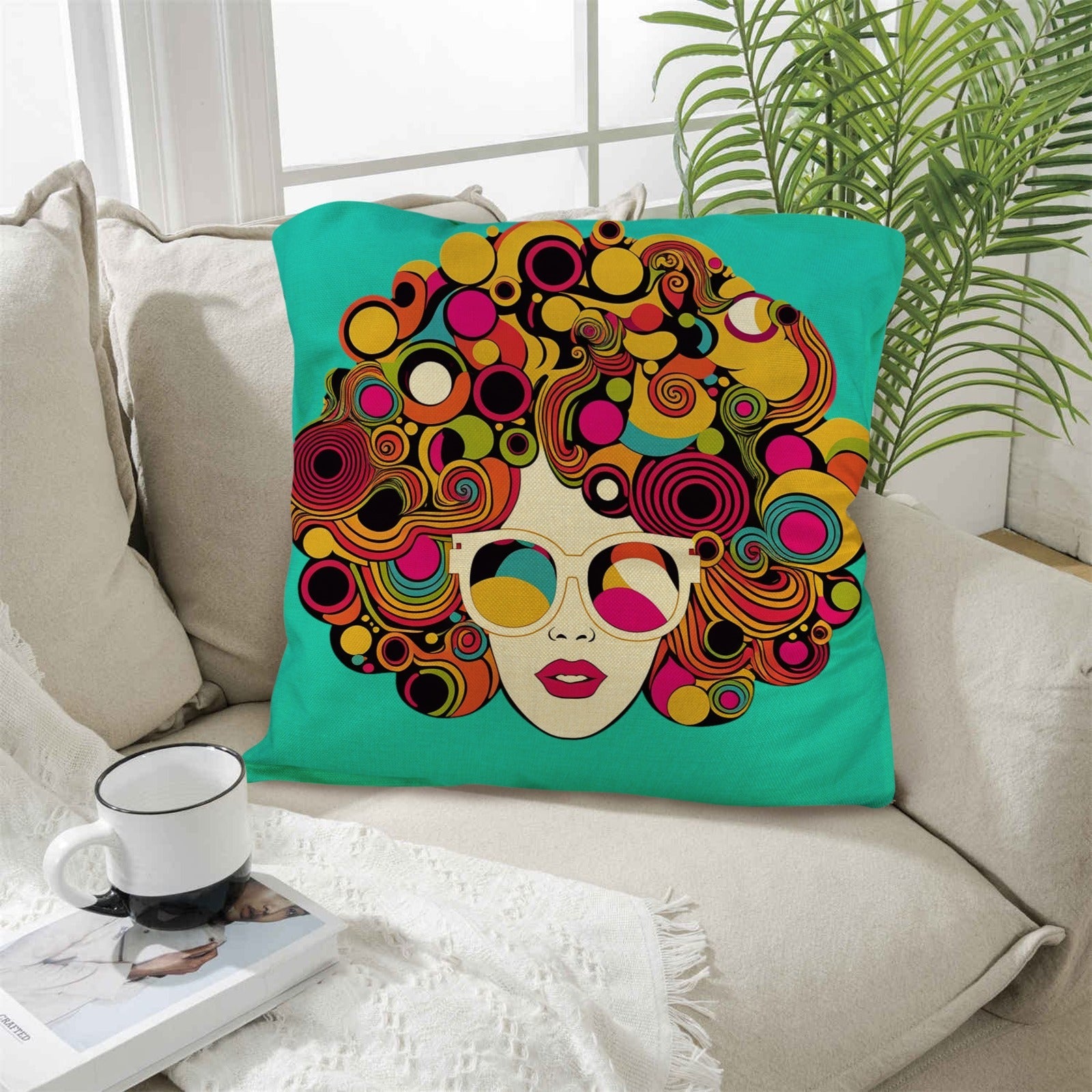 Baha Ranch Disco Girl Pillow Case Made In America
