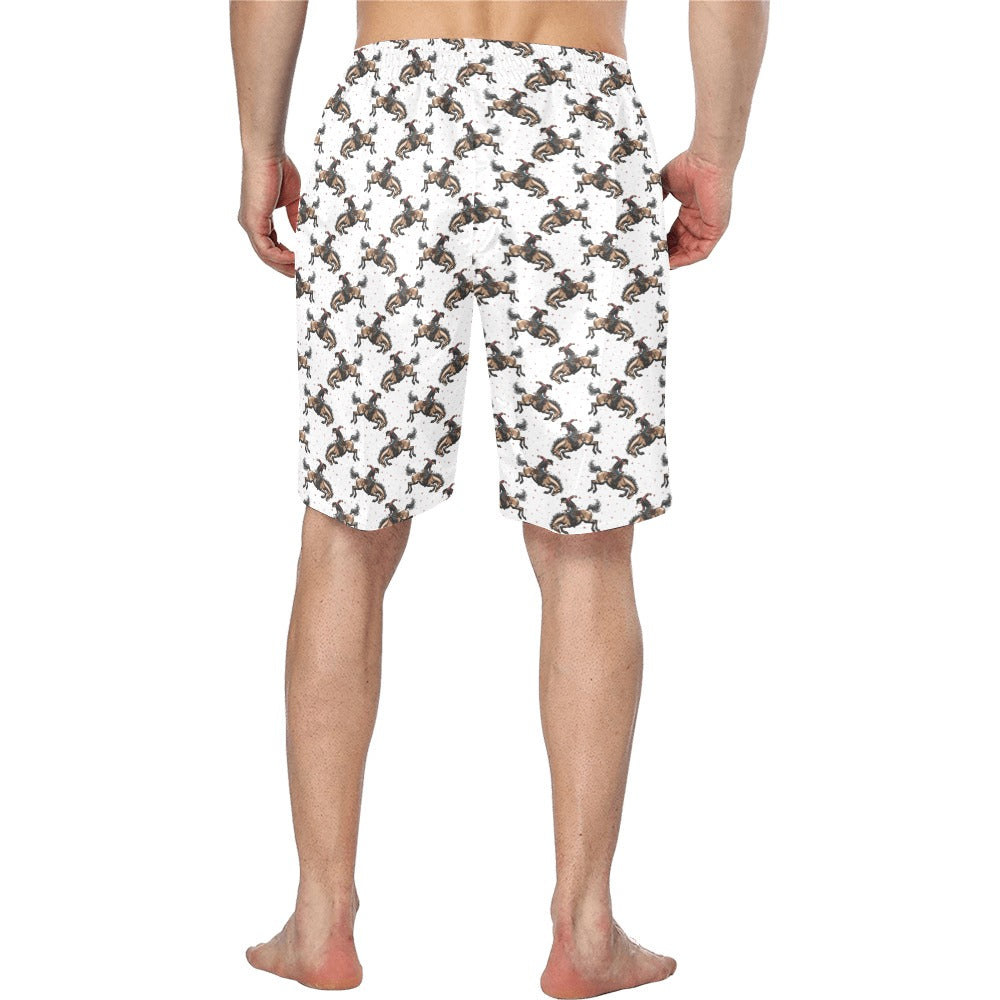 Baha Ranch Rodeo Cowboy Men's Western Swim Trunk Board Shorts