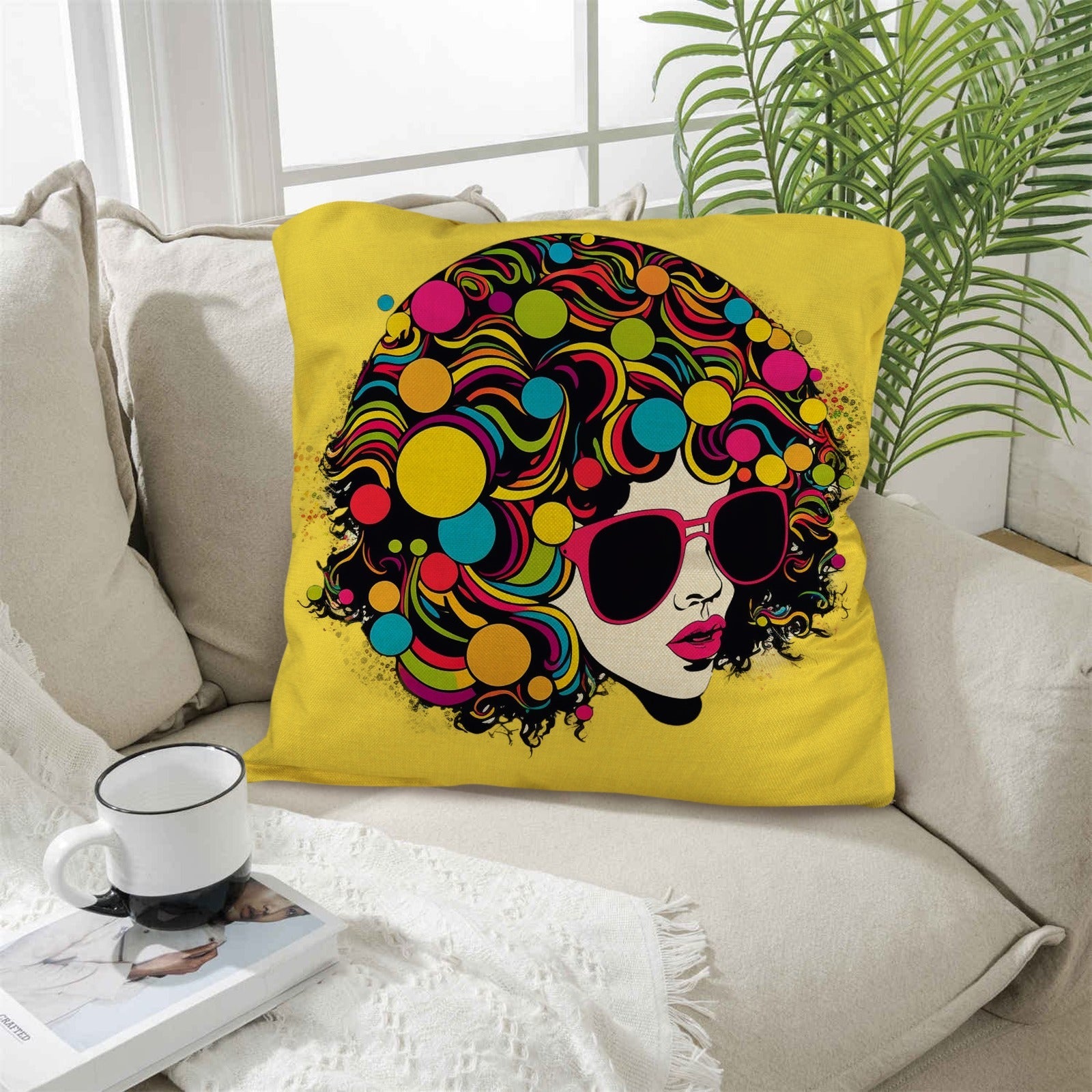 Baha Ranch Disco Girl 2 Pillow Case Made in America