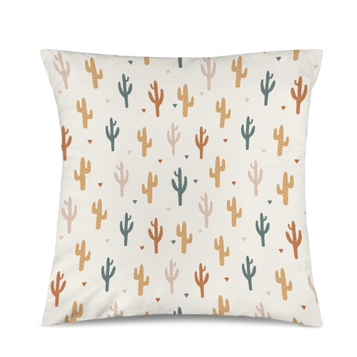 Baha Ranch Cactus Velvety Soft Throw Pillow Case Made in America