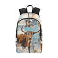 Baha Ranch Vintage Bull Collage Western Backpack