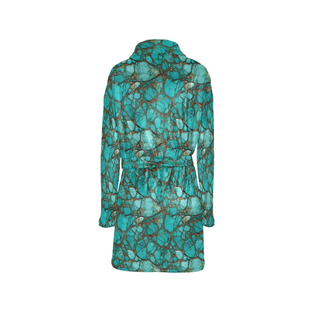 Baha Ranch All Turquoise Women's Bath Robe