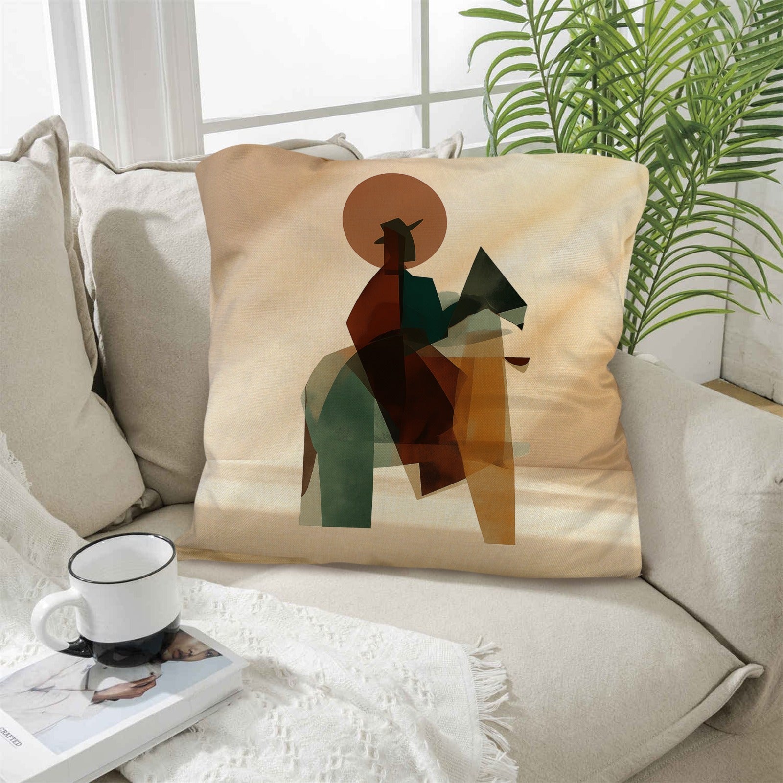 Baha Ranch Cowboy Custom Pillow Case 18x18inch Made In America