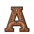 Baha Ranch Monogrammed Initial Western Leather Look Saddle Longhorn Cowboy Cowgirl Kitchen Dish Towels Made in America