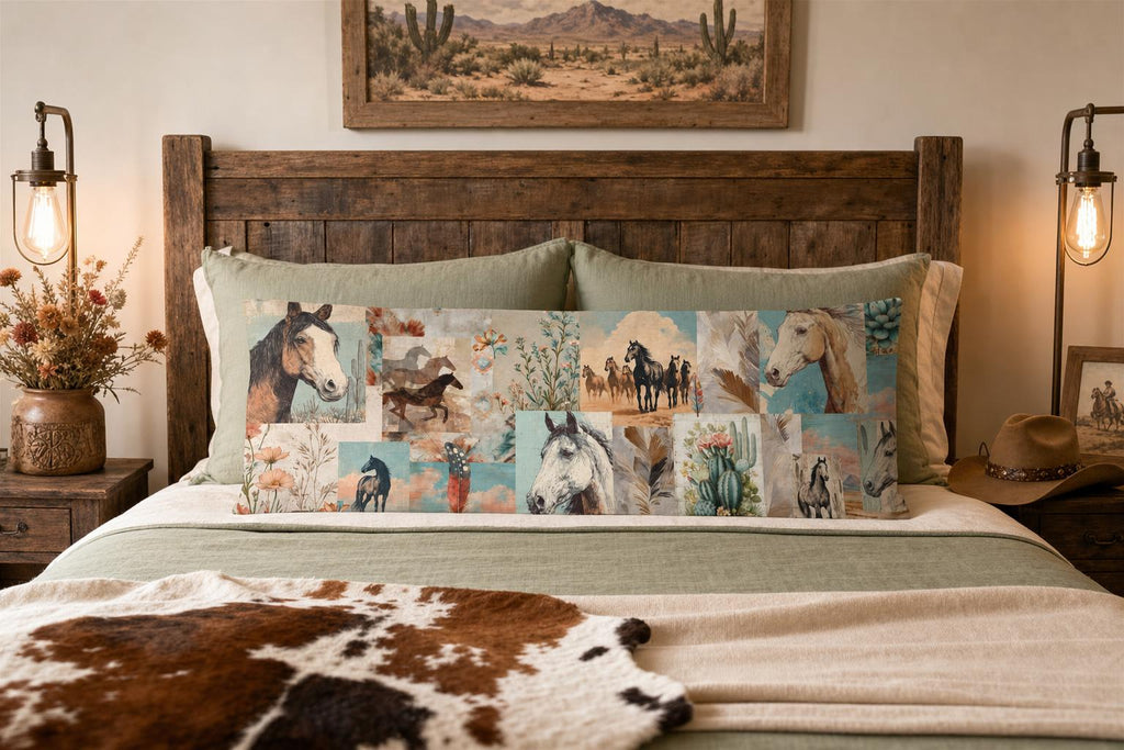 Baha Ranch Bohemian Dreams Western Body Pillow Cover Made in America