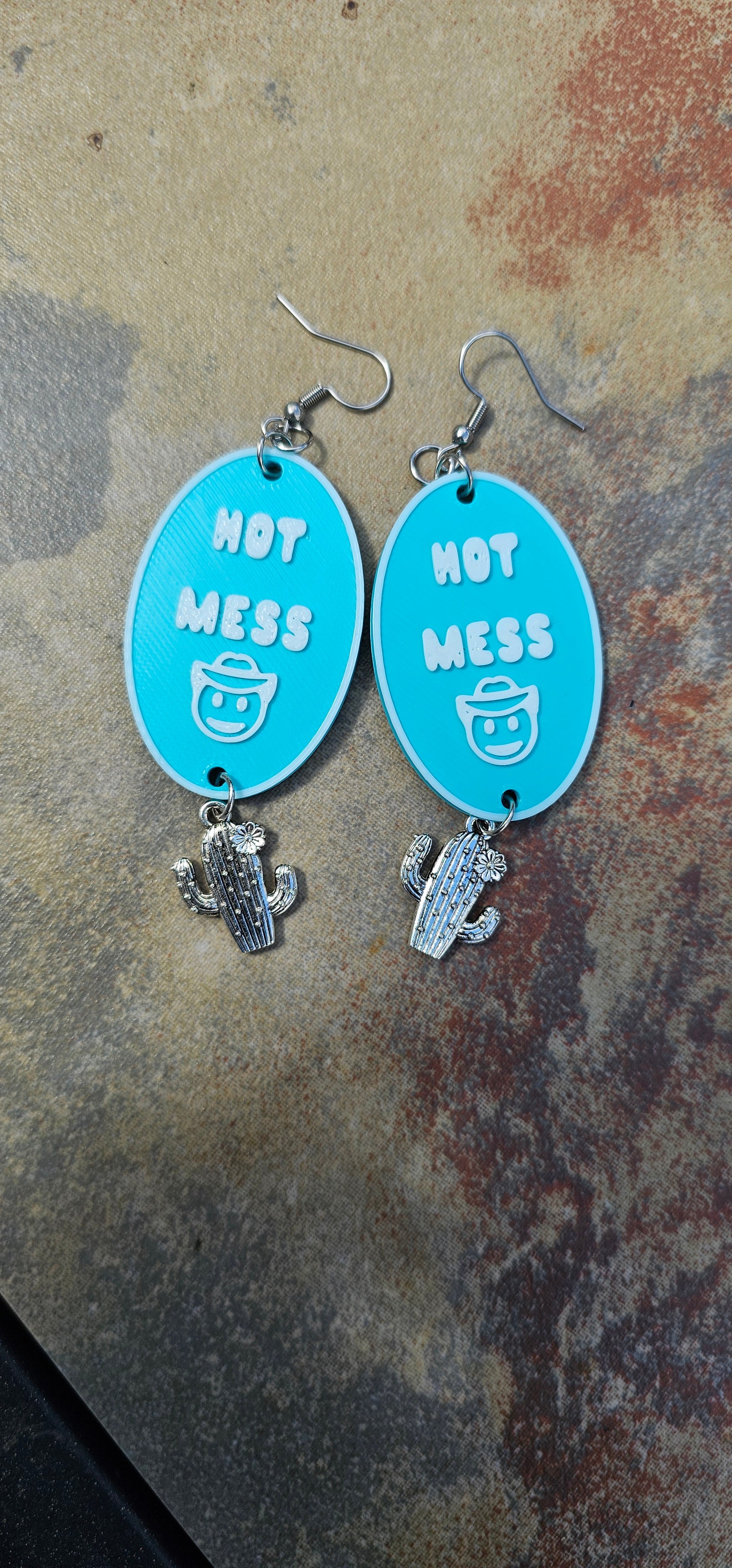 3D Printed Word Salad Earrings