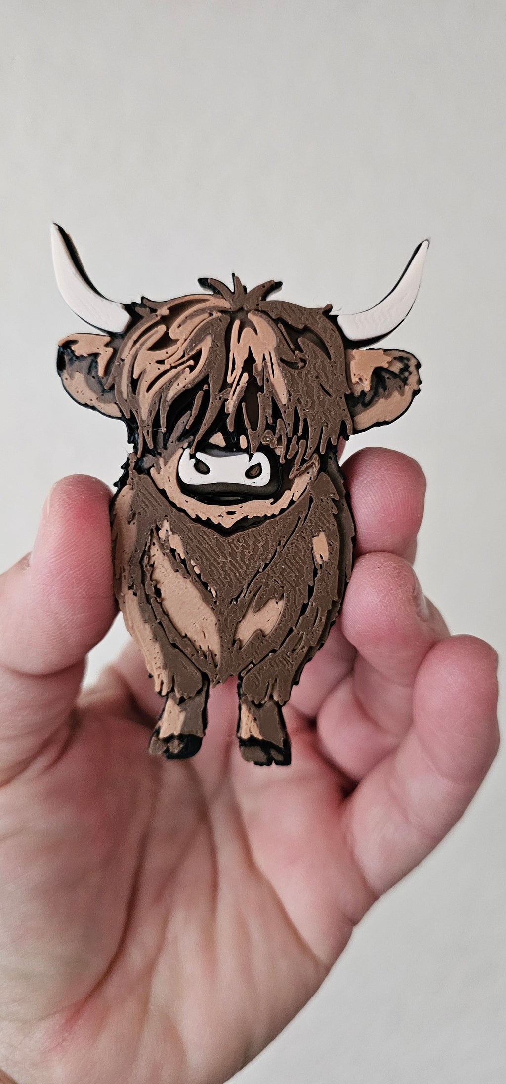 3D Highland Cow Farm Magnet Gift Set