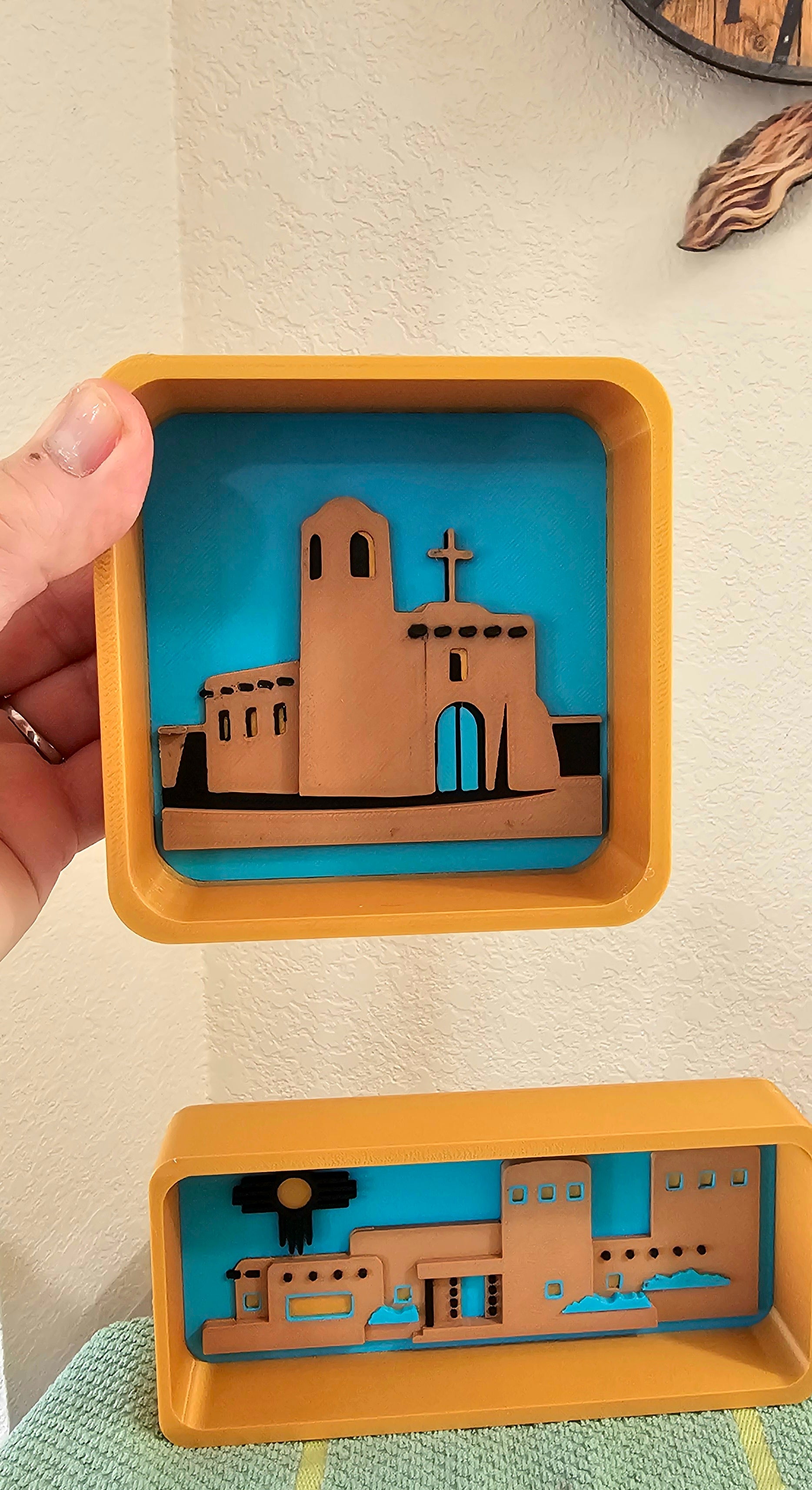3d New Mexico Adobe Display Accessory Trinket Tray Box Choice of styles