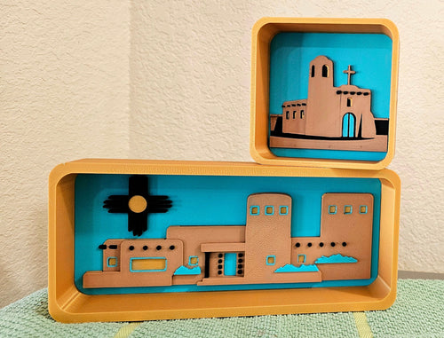 3d New Mexico Adobe Display Accessory Trinket Tray Box Choice of styles