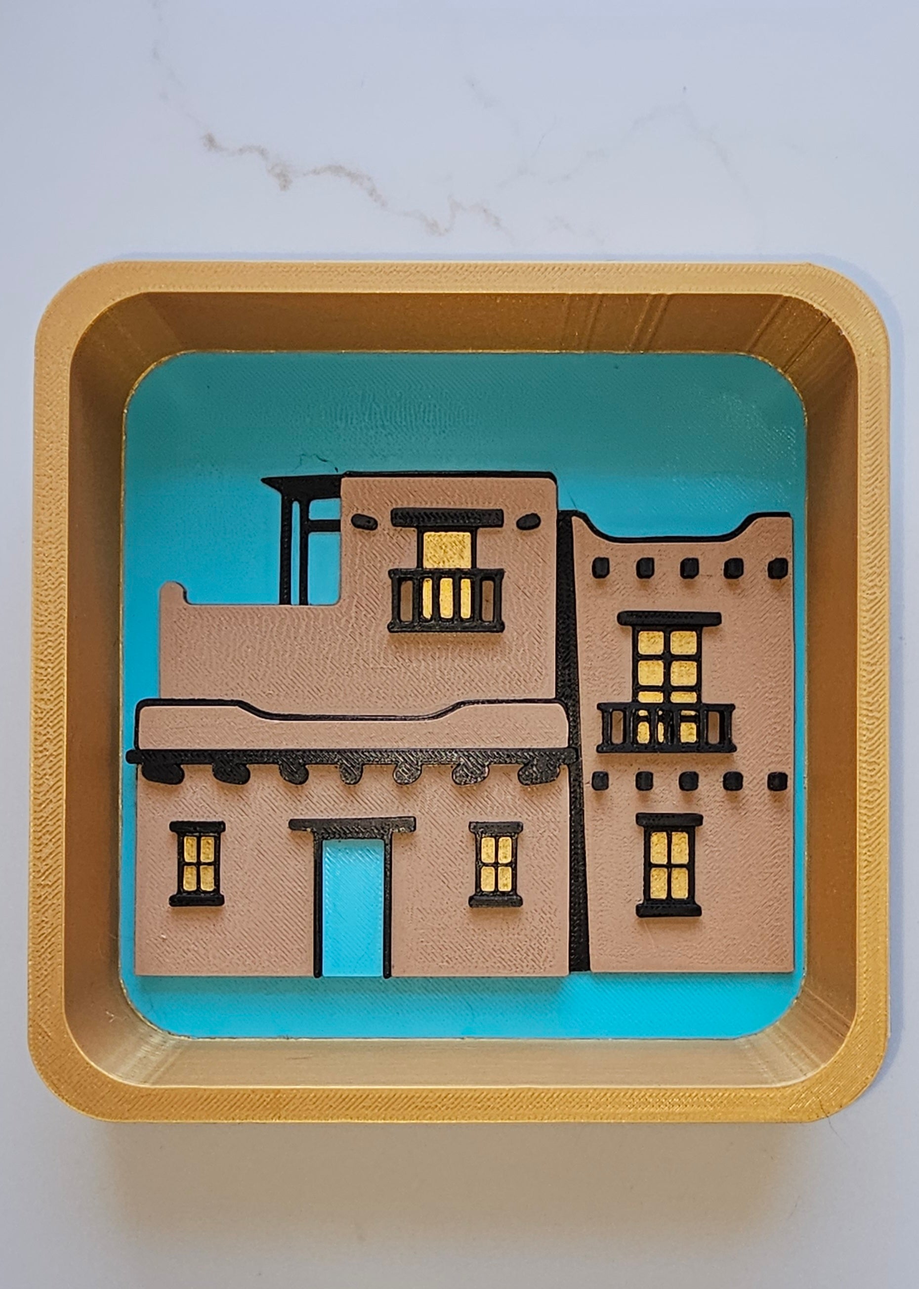 3d New Mexico Adobe Display Accessory Trinket Tray Box Choice of styles