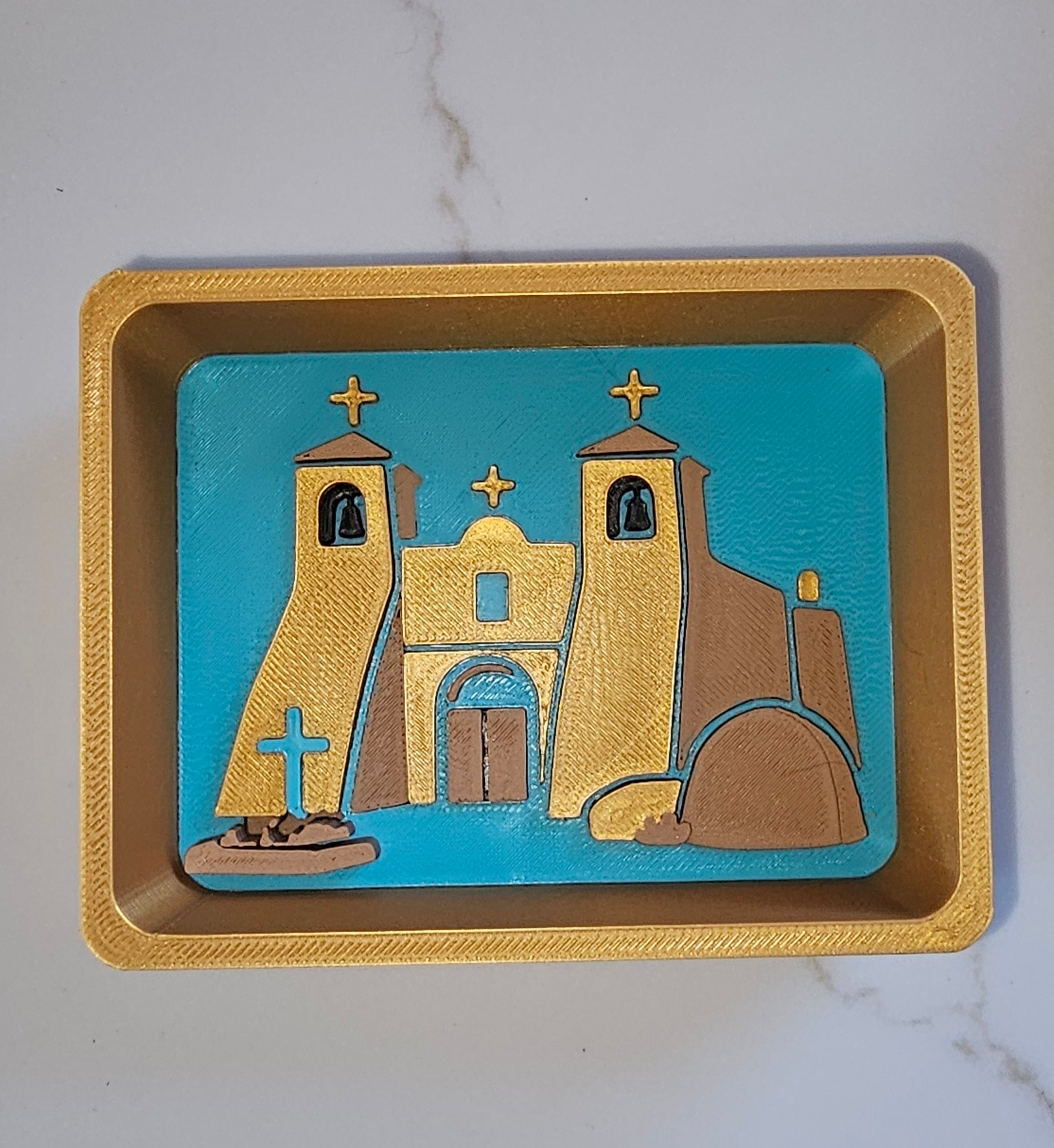 3d New Mexico Adobe Display Accessory Trinket Tray Box Choice of styles
