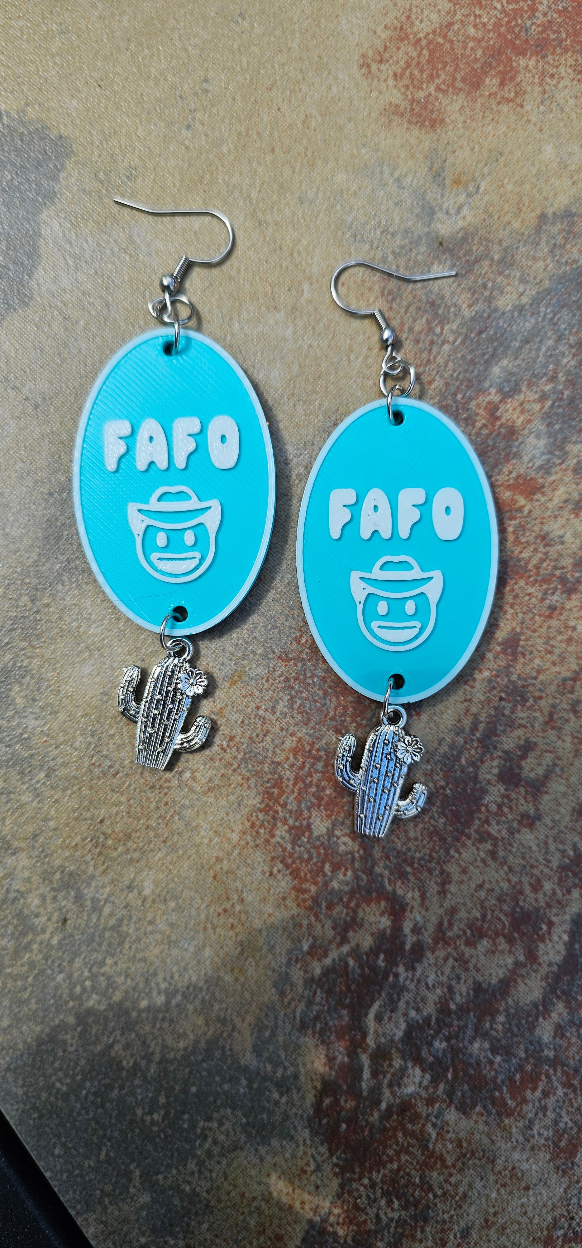 3D Printed Word Salad Earrings